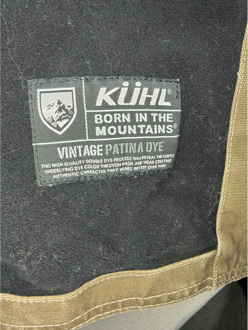Kuhl The Law Fleece Lined Hoody Jacket Mens XL Brown Vintage Patina Dye Canvas - Picture 12 of 15